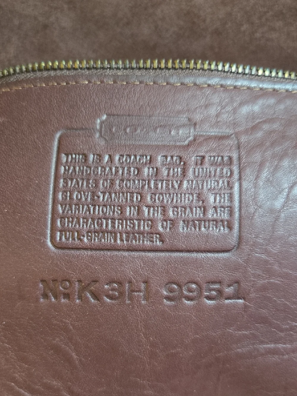 Vintage 90s Coach 9951 brown leather Patricia's Legacy shoulder crossbody bag - Picture 11 of 11